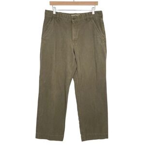 Y2K GAP Field Officer Chamois Utility Pants Mens 34x30 Olive Green Rugged Loose